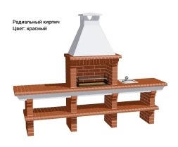 Печь Аристократ 710 Прямоугольный кирпич красный, фото 11