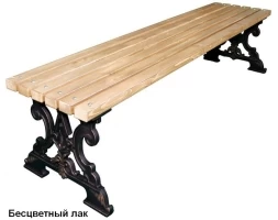 Скамейка парковая Д-6 (банкетка), Сосна 0,6 м, фото 1