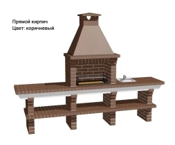 Печь Аристократ 710 Радиальный кирпич красный, фото 7