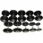 Гантельный ряд ZSO 2,5 кг - 25 кг (10 пар), шаг 2,5 кг, BASIC