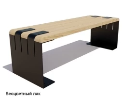 Скамейка уличная Симферополь (банкетка), Сосна 1,5 м, фото 1