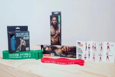Эспандер ленточный (нагрузка 20 - 55 кг) Fit.Tools, фото 8