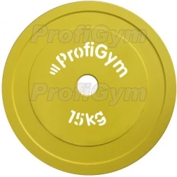 Диск стальной «Powerlifting» с полимерным покрытием, 15 кг   ДПЛ-15 , фото 1