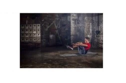 Тренировочный коврик (мат) для фитнеса нескользящий Reebok (серый) RAMT-11024GRS , фото 2