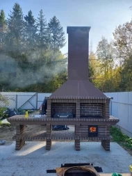 Печь Аристократ 730 Прямоугольный кирпич микс коричневого с желтым, фото 6