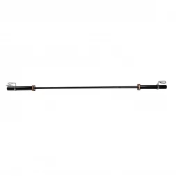 Гриф для штанги ZSO BLACK, D-50, L2010, женский прямой, гладкая втулка, до 480 кг, замки-пружины, фото 1