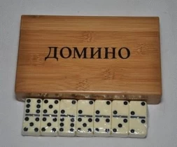 Домино подарочное в бамбуковой коробке 5010В