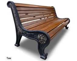 Скамейка чугунная Патриот, Сосна 3,0 м, фото 2