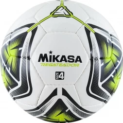 Мяч футб. трен. &quot;MIKASA REGATEADOR5-G&quot;, р.4, бело-черно-зеленый