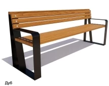 Скамейка уличная Отдых, Лиственница 1,8 м