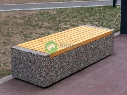 Скамейка бетонная «Бокс» (без настила), фото 4