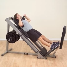 ГАКК-машина - жим ногами под углом 45 Body-Solid GLPH1100 на свободном весе