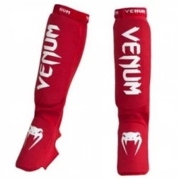 Щитки Venum &quot;Kontact&quot; Shinguards and Instep Red