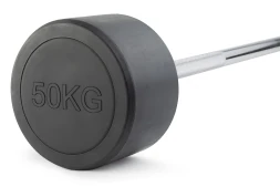 Штанга неразборная обрезиненная 50 кг Прямой гриф, фото 1