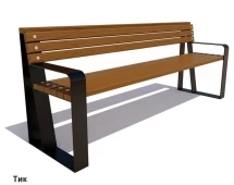 Скамейка уличная Отдых, Лиственница 1,2 м