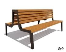 Парковая скамейка Магадан, Лиственница 1,8 м