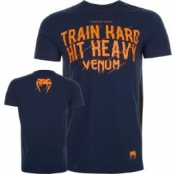 Футболка Venum Train Hard Hit Heavy Blue