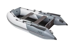 Моторная надувная лодка Пиранья 280 Q5 SLХ фанерная слань-книжка 6 мм, фото 2
