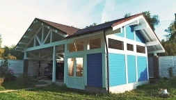 Навес для автомобилей с хозблоком СТАРВИЛЬ Несущий каркас, фото 2