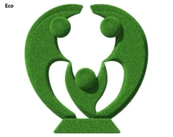 Топиари стела Семья, в кругу своих - газон Deluxe Green, фото 5