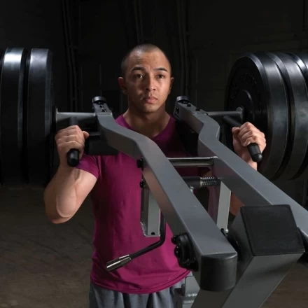 Тренажер голень стоя - приседания Body-Solid GSCL360 на свободном весе, фото 12