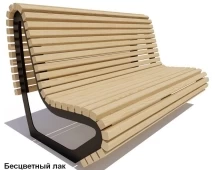 Скамейка парковая Лондон, Лиственница 1,8 м