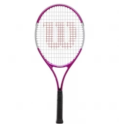 Ракетка б/т Wilson Ultra Pink25 GR00, арт.WR027810U, для дет.9-10 лет, алюминий, со струнами,роз-бел