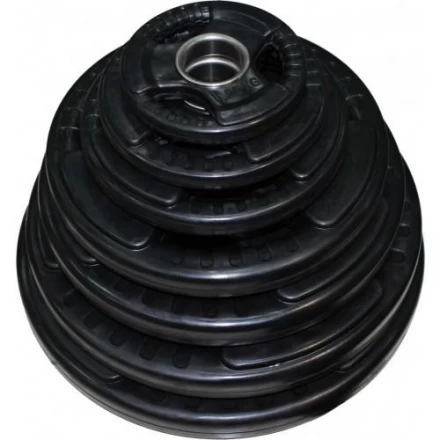 Диск обрезиненный ZSO черный &quot;3 HANDLE&quot; D-51, 15 кг, фото 2