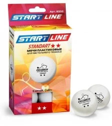 Мячи Start line Standart 2* (6 мячей в упаковке)