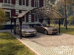 Арочный навес для автомобиля для особняка