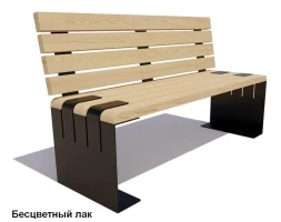 Скамейка уличная «Симферополь» без подлокотников, Сосна 2 м, фото 7