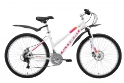 Велосипед Stark'19 Luna 26.1 D белый/розовый/оранжевый 16&quot;