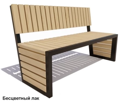 Скамейка парковая Аллея, Лиственница 2,5 м, фото 2