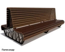Скамейка уличная Ессентуки, Лиственница 1,5 м