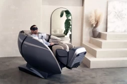 Массажное кресло с искусственным интеллектом Skyliner 3, черно-белое, фото 3