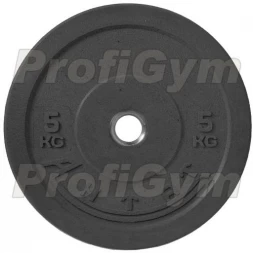 Диск для кроссфита (бампер) черный 5 кг IRON