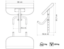 Дополнительная опция Парта Скотта (к скамьям MH-L103, 107)