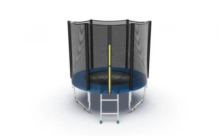 Батут с внешней сеткой и лестницей, диаметр 6ft (синий) EVO JUMP External 6ft (Blue) , фото 1