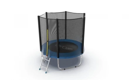 Батут с внешней сеткой и лестницей, диаметр 6ft (синий) EVO JUMP External 6ft (Blue) , фото 2
