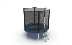 Батут с внешней сеткой и лестницей, диаметр 6ft (синий) EVO JUMP External 6ft (Blue) , фото 4