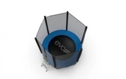 Батут с внешней сеткой и лестницей, диаметр 6ft (синий) EVO JUMP External 6ft (Blue) , фото 5