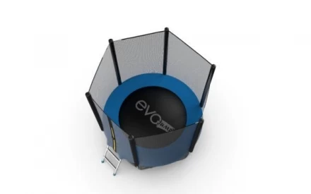 Батут с внешней сеткой и лестницей, диаметр 6ft (синий) EVO JUMP External 6ft (Blue) , фото 5