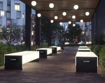 Скамейка TORUDA 016 с подсветкой S, 600 мм