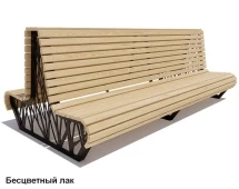 Скамейка уличная Ессентуки, Лиственница 3 м