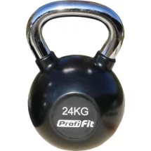 Гиря обрезиненная с хромированной ручкой PROFI-FIT, 24 кг