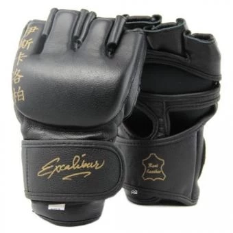 Перчатки ММА Excalibur Model 655 Cowhide Black, фото 1