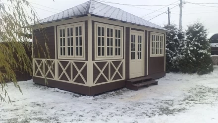 Закрытая беседка Зимняя сказка, фото 2