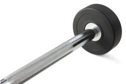 Штанга неразборная обрезиненная 7,5 кг Прямой гриф, фото 3