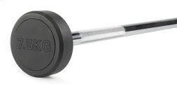 Штанга неразборная обрезиненная 7,5 кг Прямой гриф, фото 1