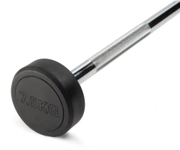 Штанга неразборная обрезиненная 7,5 кг Прямой гриф, фото 2